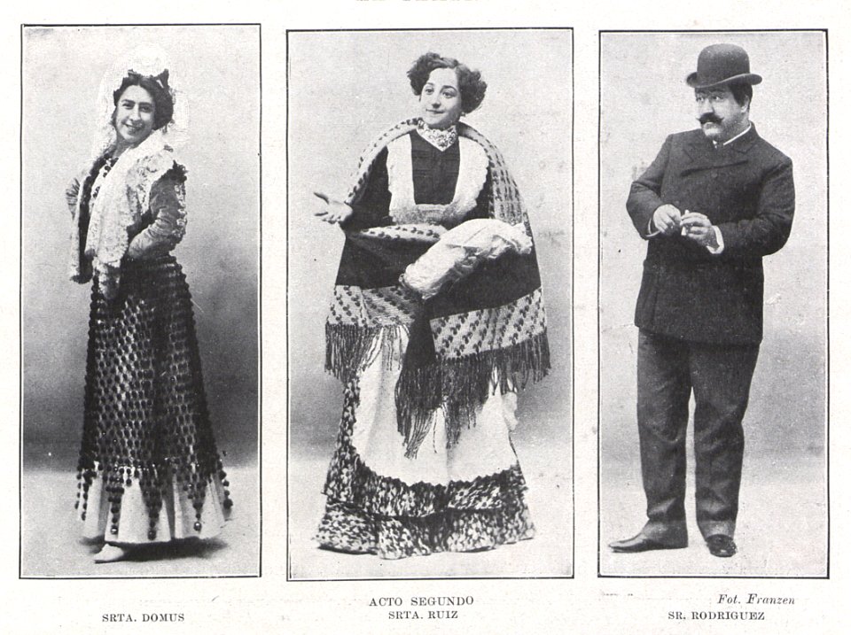 1903-02, El Teatro, Pepita Reyes, acto segundo, Domus, Ruiz, Rodríguez, Franzen