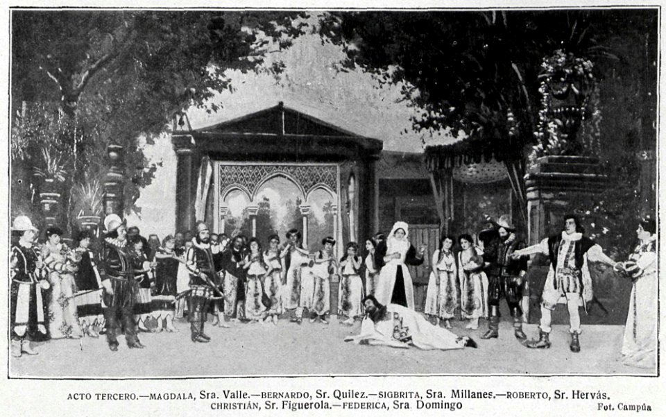 1904-07, El Teatro, Los tejedores, acto tercero, Campúa