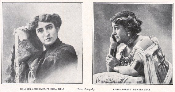 1904-09-01, El Teatro, Dolores Membrives y Felisa Torres, Compañy