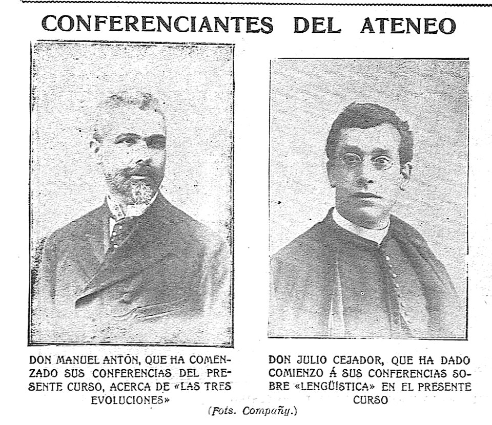 1904-11-16, El Gráfico, Conferenciantes del Ateneo