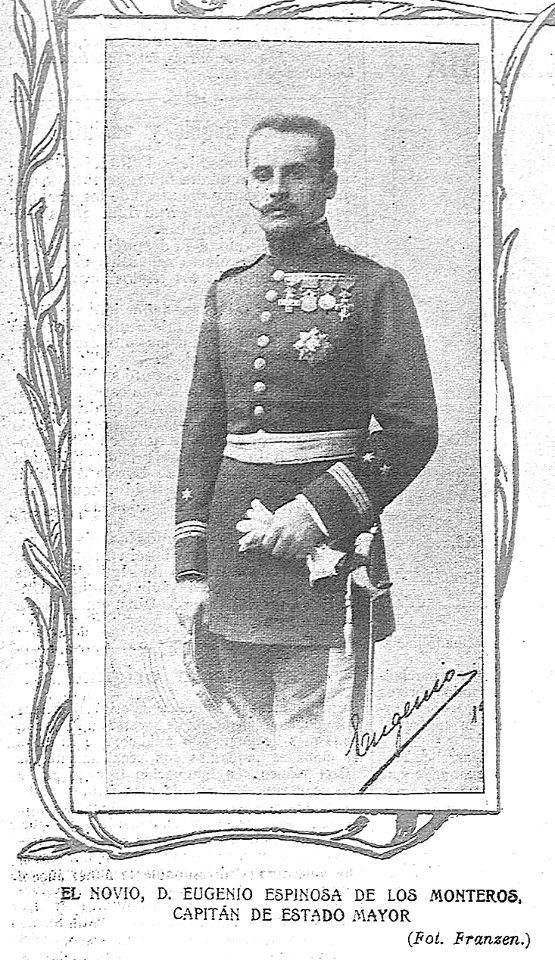1904-11-10, El Gráfico, La boda de la hija de Dato, El novio, D. Eugenio Espinosa de los Monteros, capitán de Estado Mayor