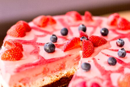 Blueberry cake cheesecake photo
