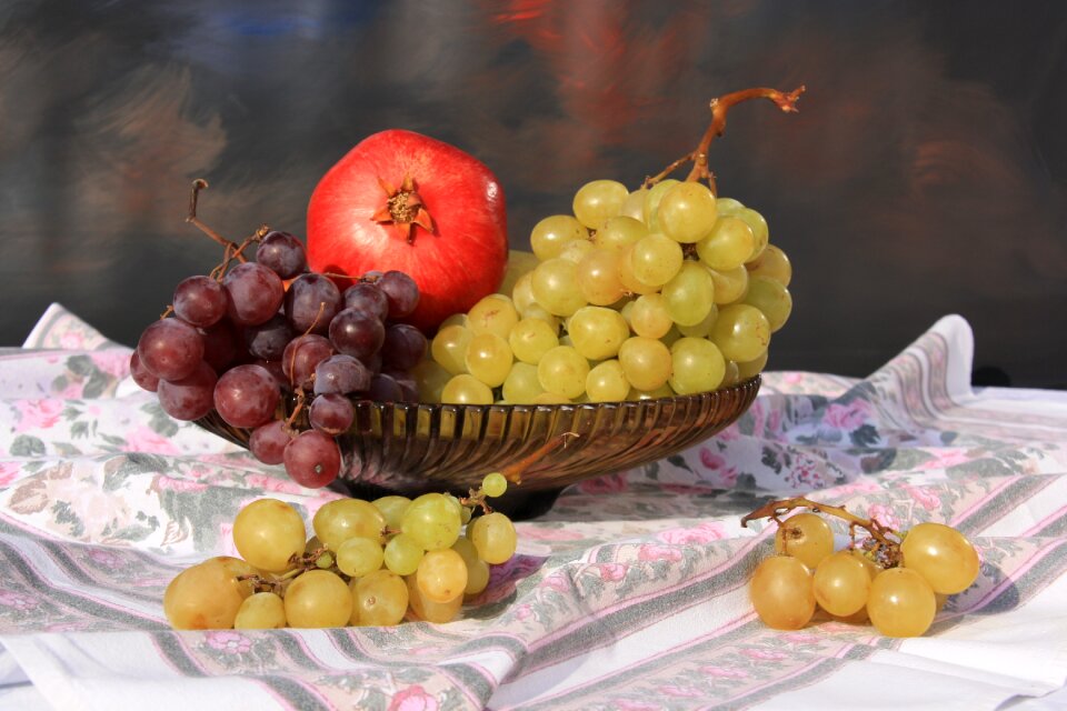 Still life fruit vitamins