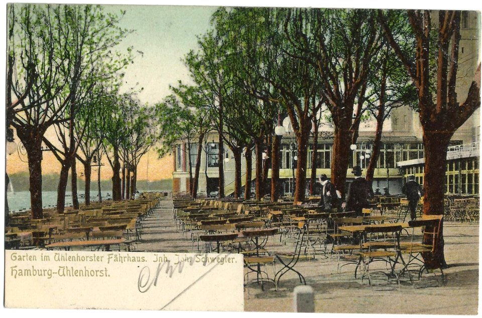 19040823 hamburg garten im uhlenhorster fahrhaus