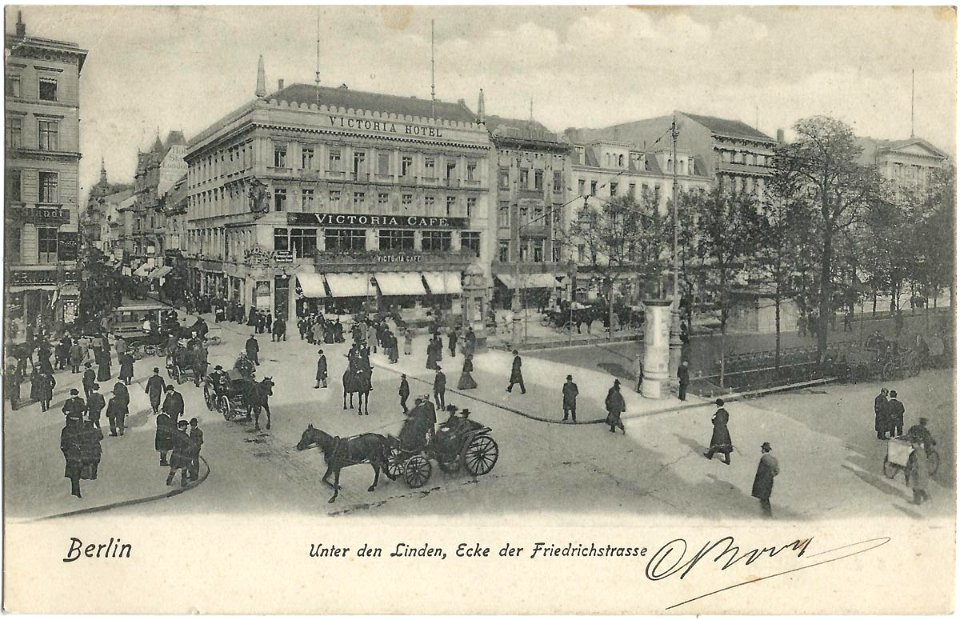 19041113 berlin unter den linden ecke der friedrichstrasse