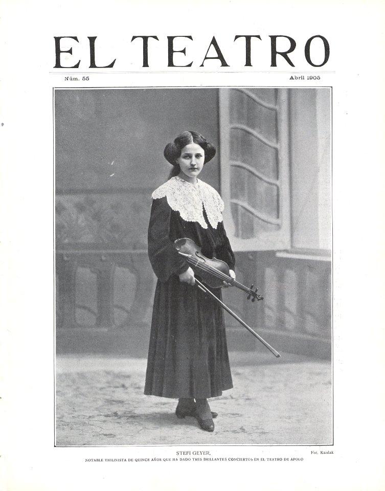 1905-04, El Teatro, Stefi Geyer, Kaulak