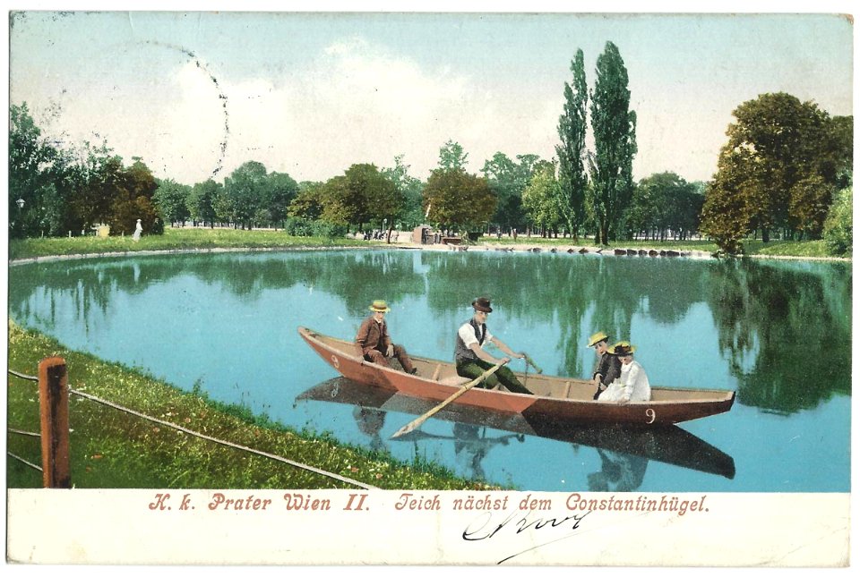 19050109 wien prater teich nachst dem constantinhugel