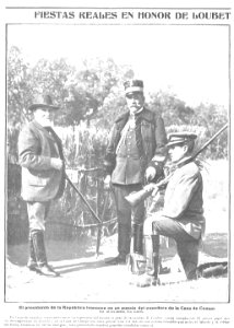1905-11-02, Nuevo Mundo, El presidente de la República francesa en un puesto del cazadero de la Casa de Campo, Campúa