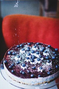 Blueberry cake cheesecake photo