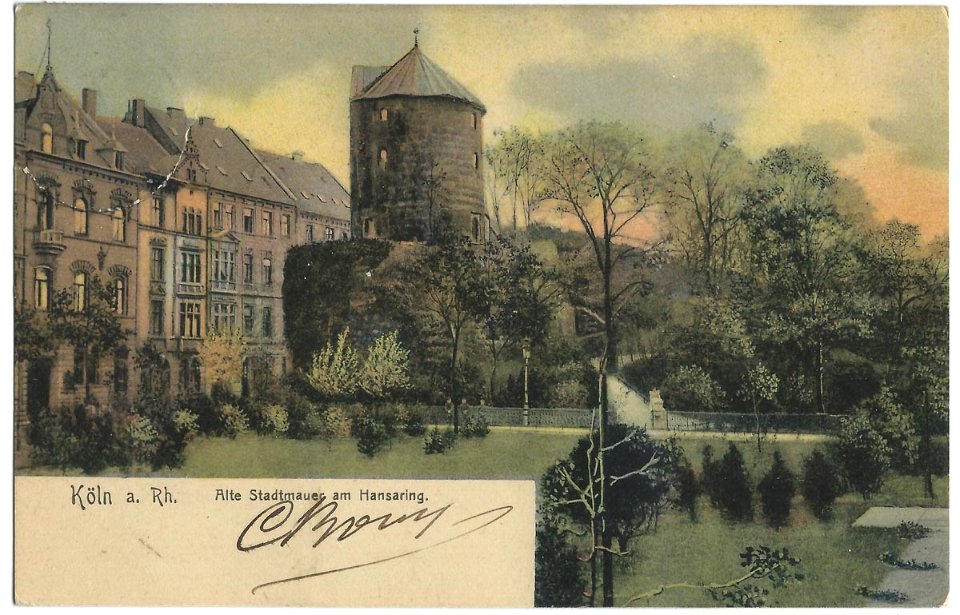 19050215 Köln Alte Stadtmauer am Hansaring