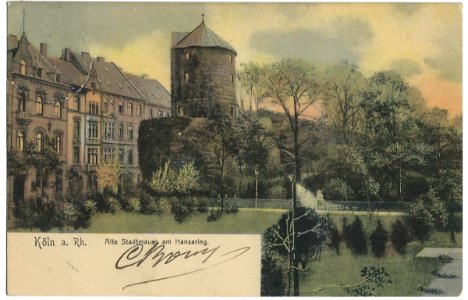 19050215 Köln Alte Stadtmauer am Hansaring photo