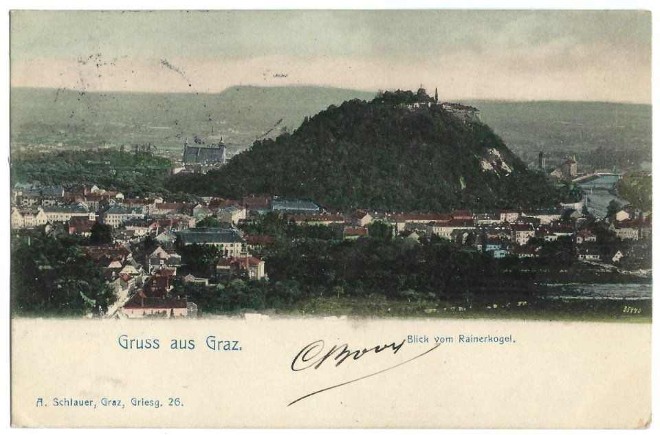 19050115 gruss aus graz blick vom rainerkogel