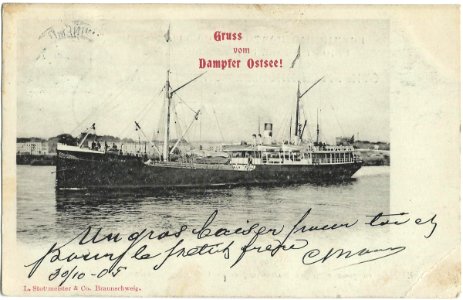 19051030 swinemunde dampfer ostsee