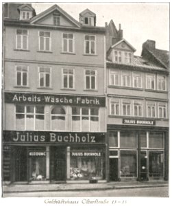 1906 circa Arbeits-Wäsche-Fabrik Julius Buchholz, Osterstraße 13-15, Hannover