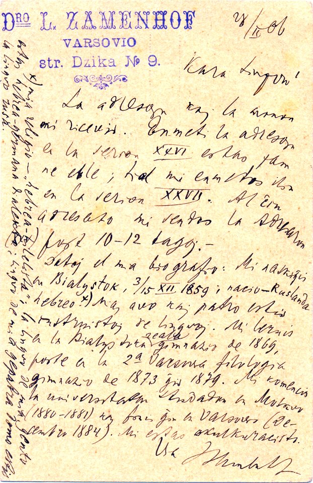 1906 LLZ-poshtkarto al Cejka
