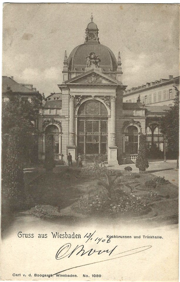 19060112 wiesbaden kochbrunnen und trinkhalle