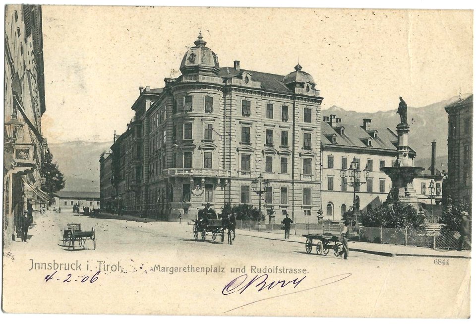 19060204 innsbruck margarethenplatz und rudolfstrasse