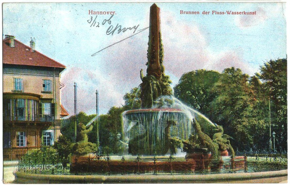 19061203 hannover brunnen der fluss wasserkunst