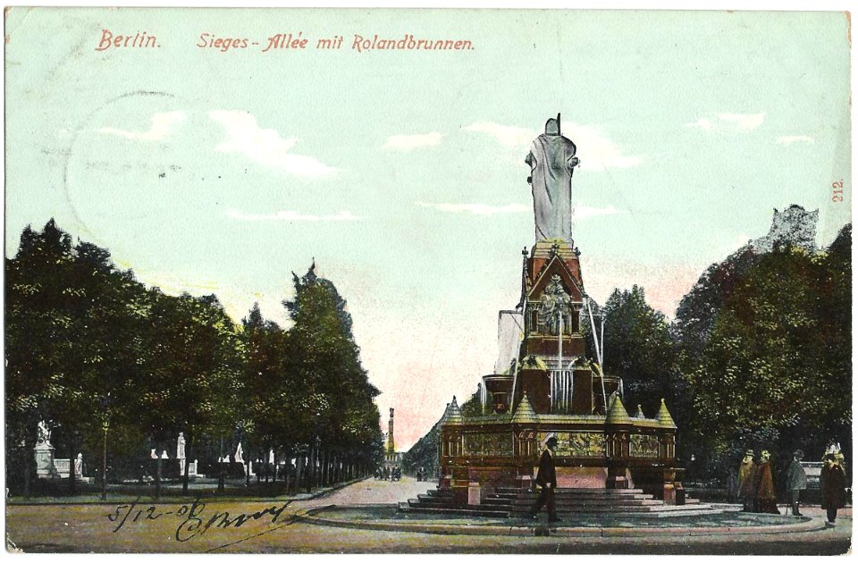 19061205 berlin sieges allee rolanbrunnen