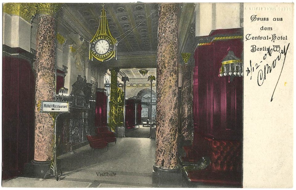 19061208 berlin gruss aus dem central hotel vestibule