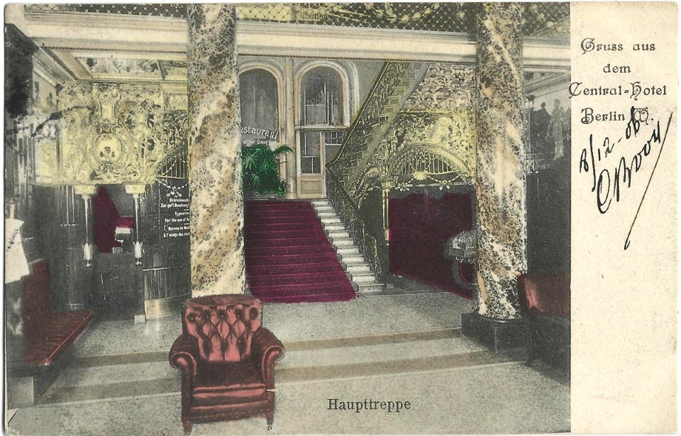 19061208 berlin gruss aus dem central hotel haupttreppe