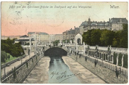 19061216 wien karolinen brucke photo