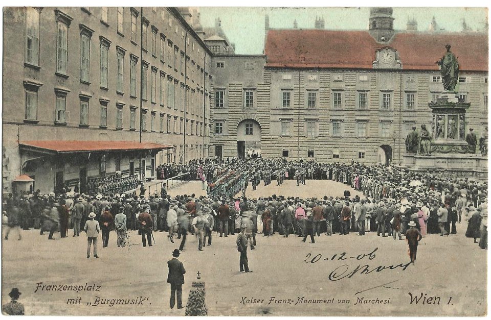 19061220 wien franzensplatz mit burgmusik
