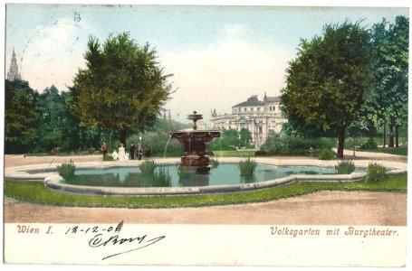 19061218 wien volksgarten burgtheater photo