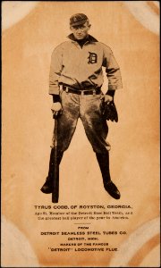 1907 Ty Cobb Detroit Seamless Steel Tubes
