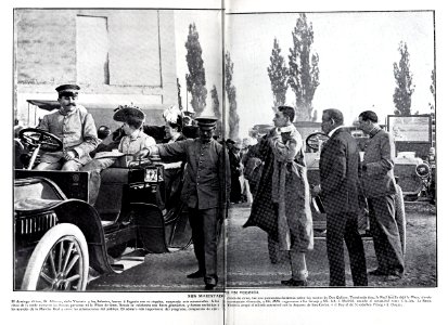 1907-07-20, Blanco y Negro, Alfonso XIII y Victoria Eugenia de Battenberg en Segovia, Julio Duque