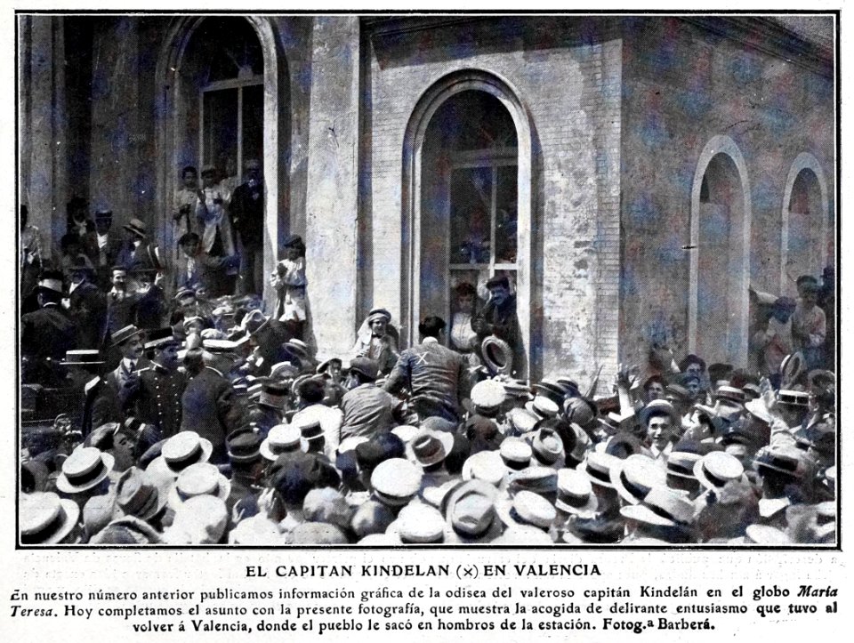 1907-08-03, Blanco y Negro, El capitán Kindelán en Valencia, Barberá