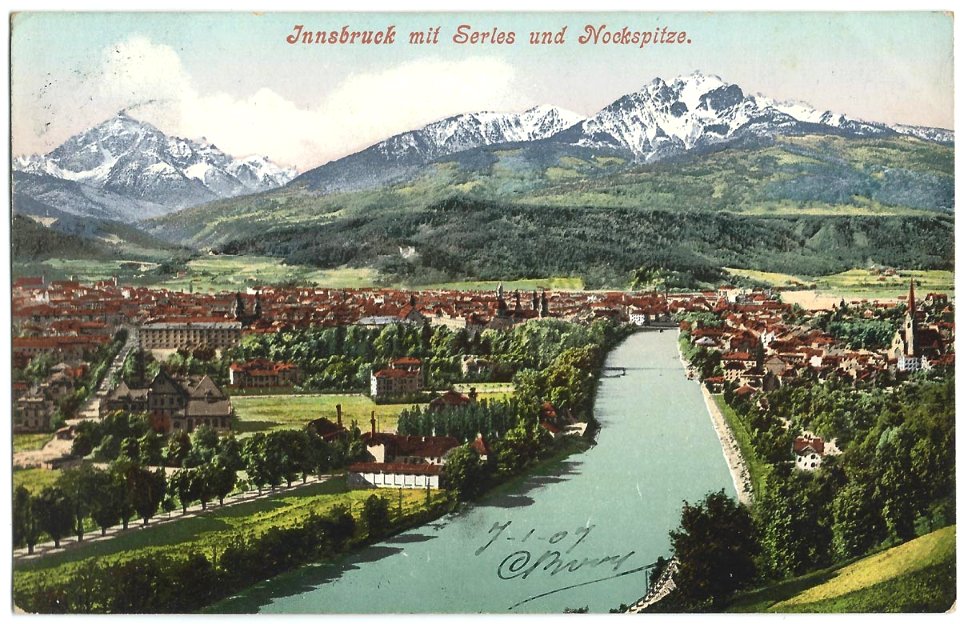 19070107 innsbruck mit serles und nockspitze