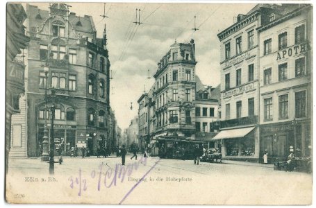 19070730 Köln Eingang in die Hohepforte photo