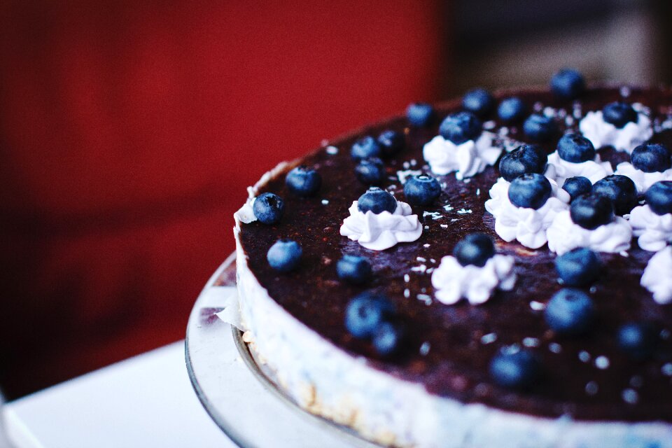 Blueberry cake cheese