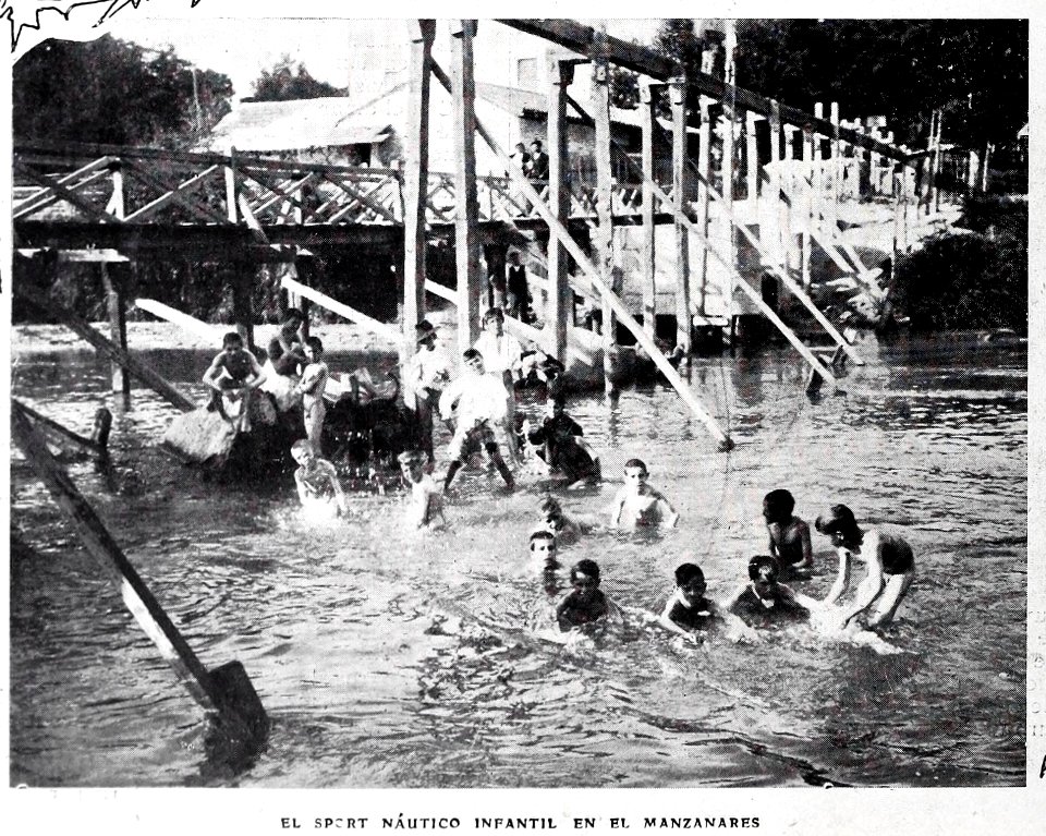 1908-08-15, Blanco y Negro, El sport naútico infantil en el Manzanares, Alba