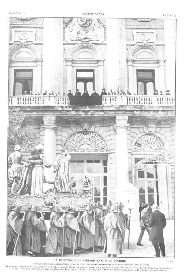 1908-04-23, Actualidades, La procesión de Viernes Santo en Madrid, Goñi