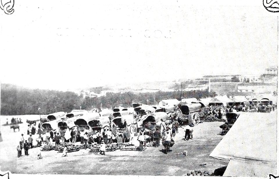 1908-09-26, Blanco y Negro, Los melones, El mercado de las Vistillas, Alba