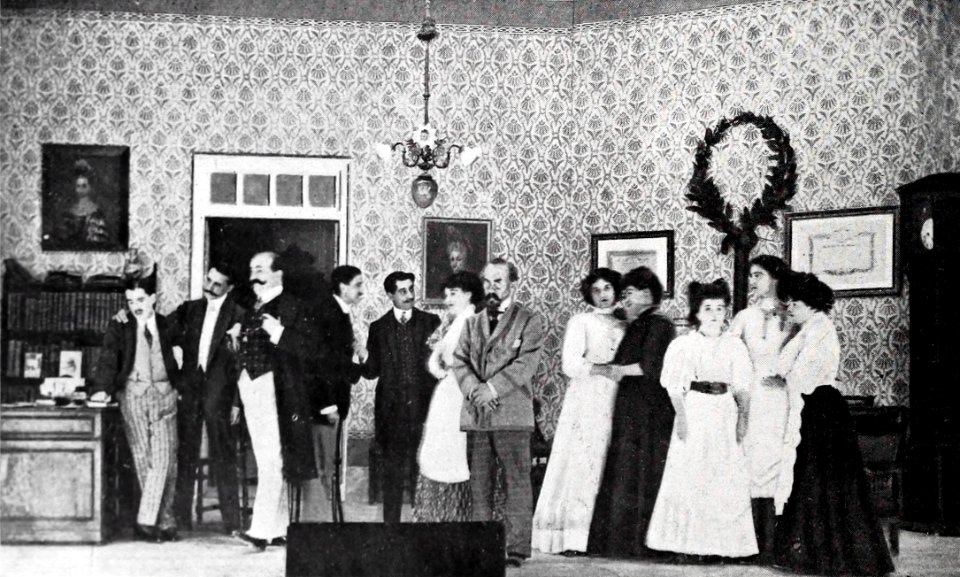 1908-10-10, Blanco y Negro, Una escena de Las de Caín, Cifuentes (cropped)
