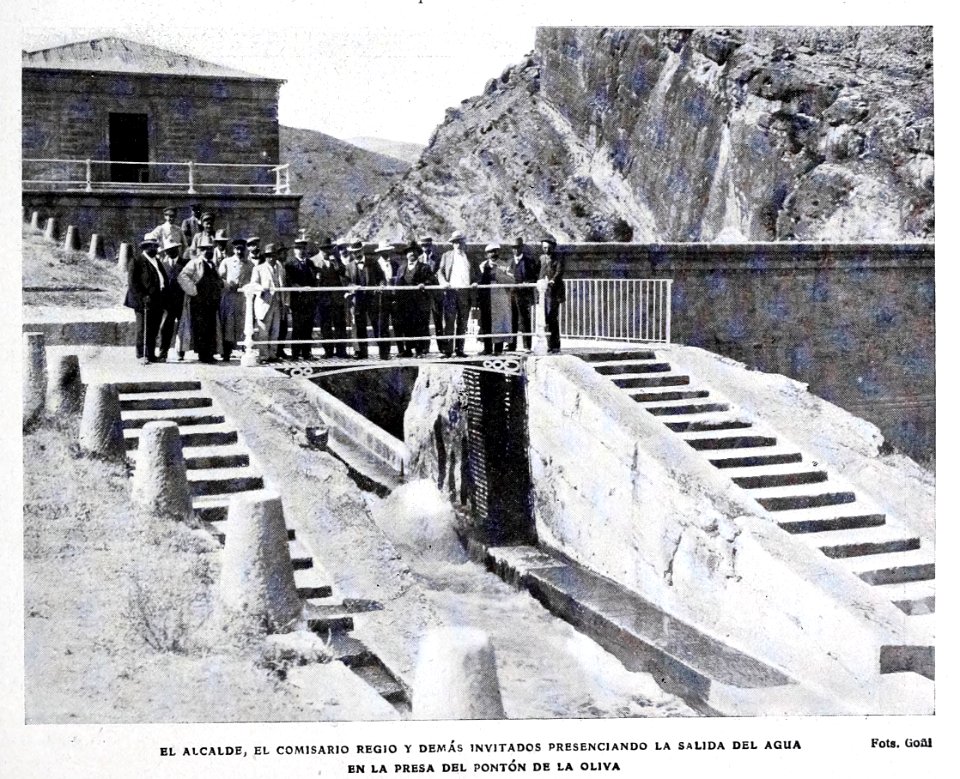 1908-08-08, Blanco y Negro, Presa del Pontón de la Oliva, Goñi