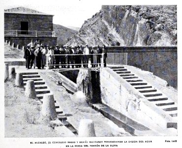 1908-08-08, Blanco y Negro, Presa del Pontón de la Oliva, Goñi