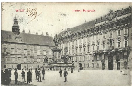19080202 wien innerer burgplatz photo
