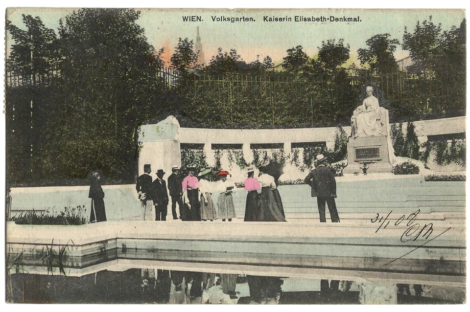 19080131 wien volksgarten kaiserin elisabeth denkmal