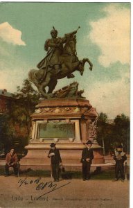 19080211 lwow pomnik sobieskiego photo