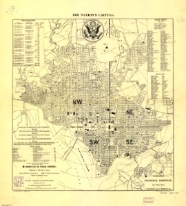 1909 map of Washington, DC
