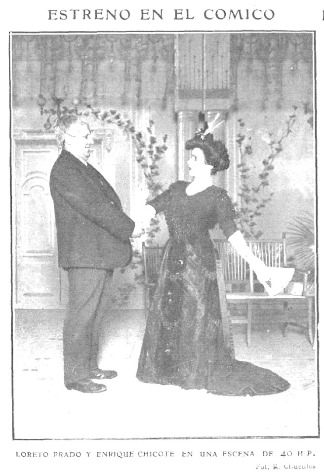 1909-01-20, Actualidades, Estreno en el Cómico, Cifuentes