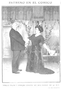 1909-01-20, Actualidades, Estreno en el Cómico, Cifuentes