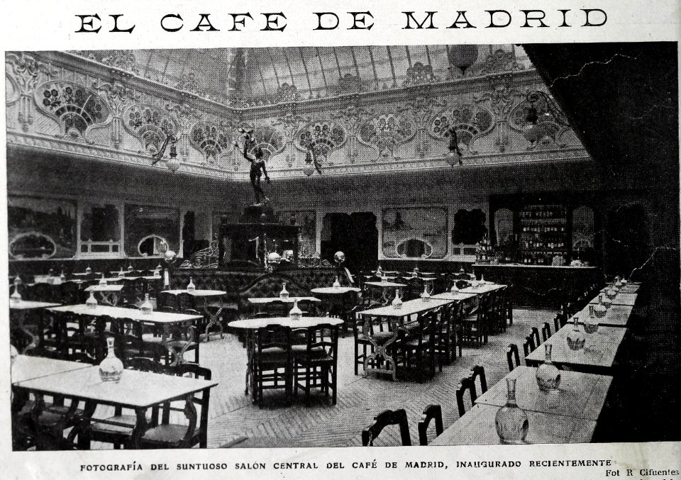 1909-01-23, Blanco y Negro, Salón central del Café de Madrid, Cifuentes