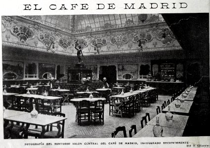 1909-01-23, Blanco y Negro, Salón central del Café de Madrid, Cifuentes