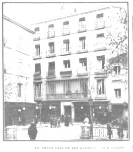 1909-01-27, Actualidades, La nueva casa de los actores, Cifuentes