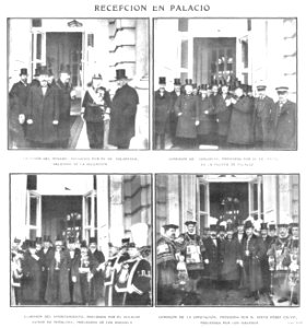 1909-01-27, Actualidades, Recepción en palacio, Goñi